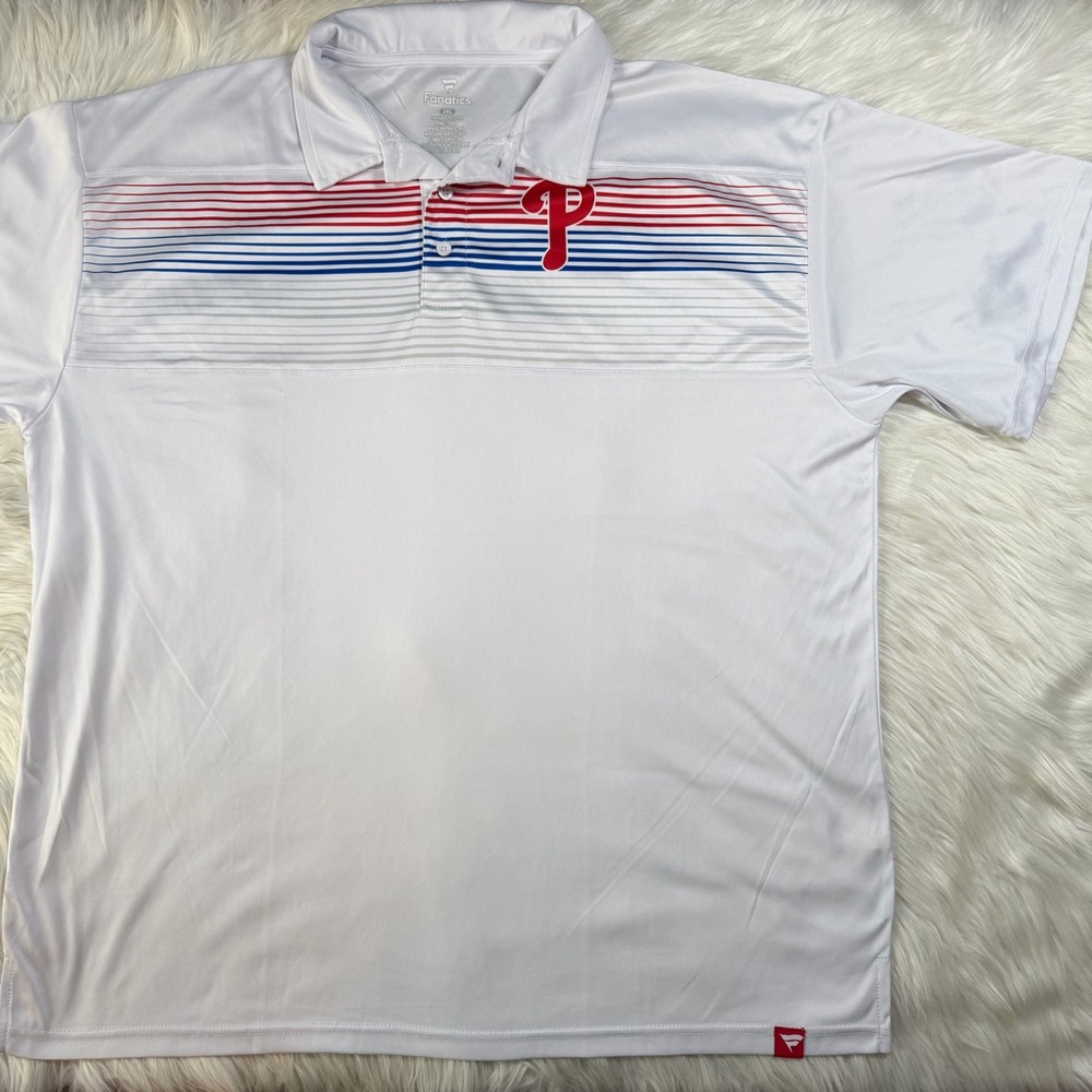 Philadelphia Phillies Fanatics Big‎ & Tall Victory For Us Interlock Polo - Picture 3 of 7